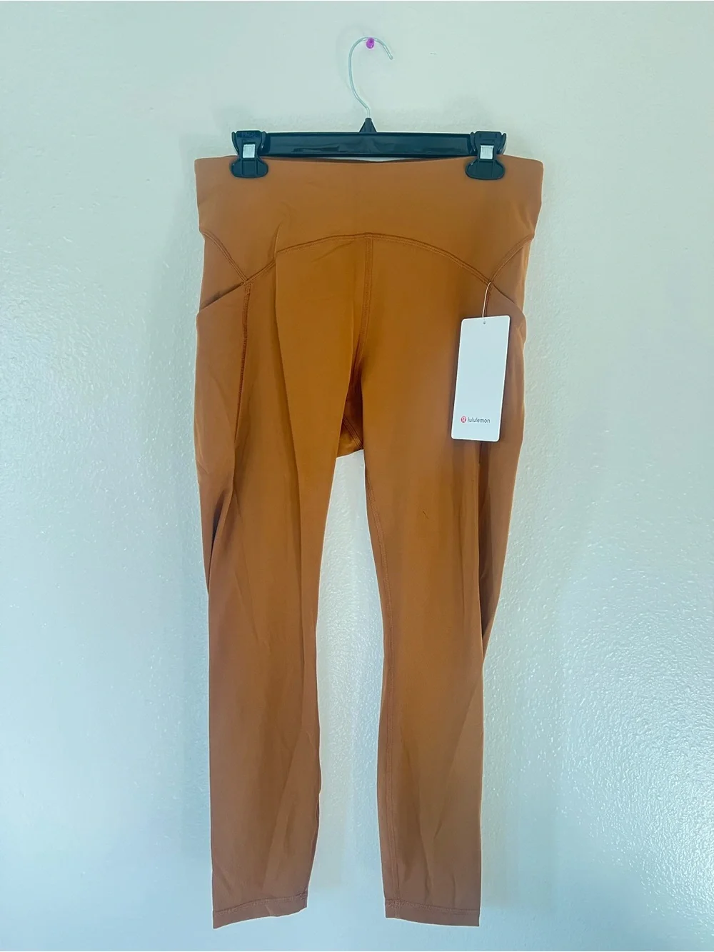 Lululemon athletica Power Through 25” goldspice color High-Rise Leggings